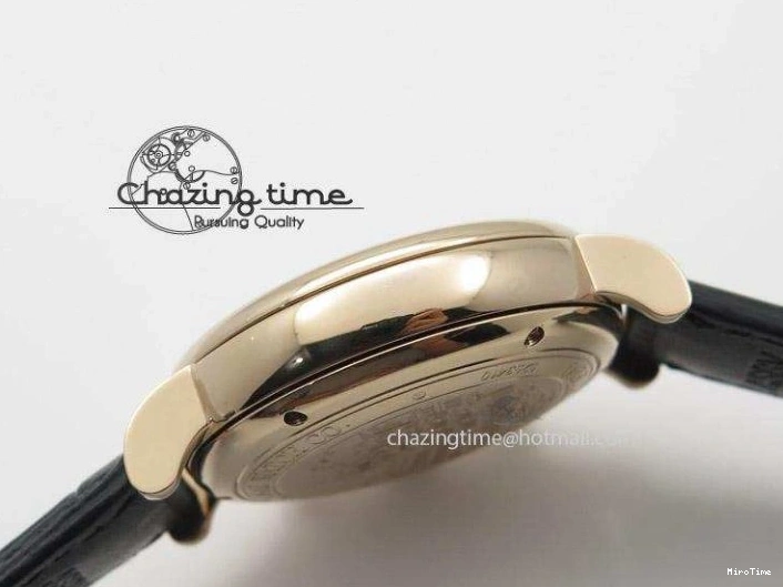 MIROTIME 0517 Portofino Chrono RG Black Dial on Black Leather Strap A HighPerformance 7389
